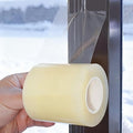 Transparent Window Weather Sealing Tape, 3 Inch x 55 Yards (165 FT), Window AC Insulation Air Conditioner Sealing Tape, No Residue, Clear