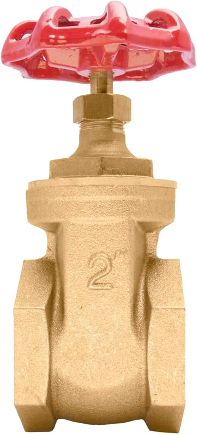 2" Brass Gate Valve - 200WOG, FxF NPT
