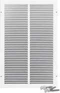 10 x 18 Inch Return Air Vent Cover, Solid Steel HVAC Grille for Wall or Ceiling, White Duct Opening, Durable Return Air Vent Cover, Airflow Ventilation Grille for Home or Office