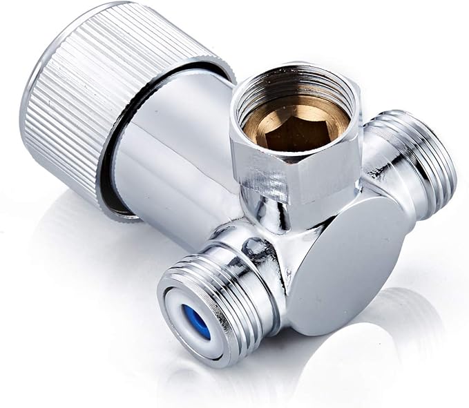 Solid Brass DN15 1/2" Hot and Cold Water Mixing Valve for Touchless Sensor Faucet,Temperature Adjustable Automatic Faucet Water Mixer Valve with Check Valve…