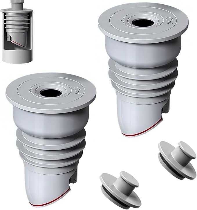 Washing Machine Drain Hose Seal, Anti-Odor Floor Drain Plug Sewer Pipe Seal Ring Sealing Cover, Washing Machine Sealing Plug (2, S: 35-40MM)