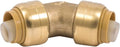SharkBite 1/2 Inch 45 Degree Elbow, Push to Connect Brass Fitting, PEX Pipe, Copper, CPVC, PE-RT, HDPE, U648LFA
