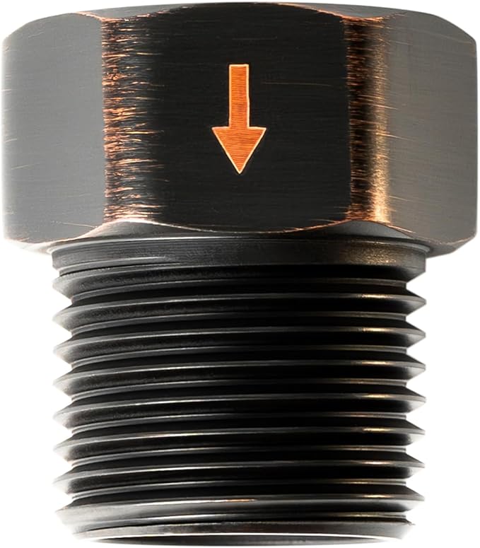High Sierra® - Solid Metal Certified Vacuum Breaker and Backflow Preventer for Handheld Shower Heads - Oil Rubbed Bronze Finish