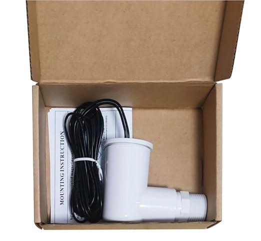 Generic SS2 Float Switch 3/4 inch L Shape This Water Float Switch is a Versatile and Reliable Device That can be Used in Various HVAC Applications and Around The House for DIY. ECWB (4 Pack), White