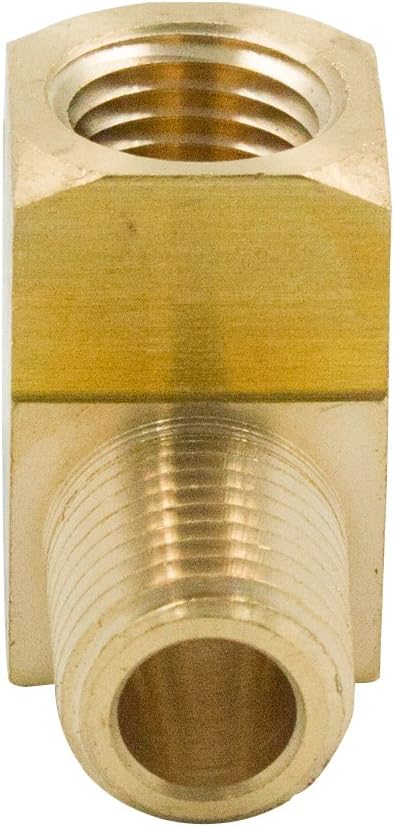 Legines Brass Barstock Male Run Tee, 1/2" NPT Female x 1/2" NPT Male x 1/2" NPT Female Street Tee Fitting (Pack of 2)