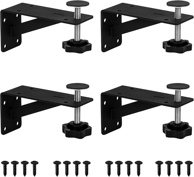 4Pcs Undermount Sink Brackets Sink Repair Kit Adjustable Undermount Sink Support, Undermount Kitchen Sink Brackets, Undermount Sink Mounting Brackets for Narrow Cabinet