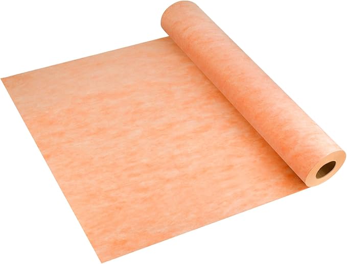 Waterproofing Membrane for Shower,3.8 ft x 87 ft Waterproof Shower Membrane for Sauna Bathroom Steam Room Wall Tile Underlayment,Tile Underlayment Seam Tape Uncoupling Band,23.6 Mils Thick,330 Sq Ft