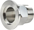 SS304 KF25 NPT Male Adaptor thread 3/4" NW25 KF Male coupling ISO-KF25 X NPT 3/4"