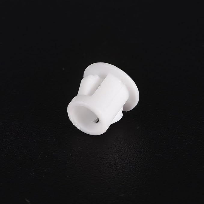 uxcell 7/32" Plastic Hole Plugs, 110Pcs Flush Type Panel Round Snap in Fastener Knockout Locking Plugs for Furniture Insert End Caps Panels, White
