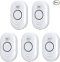 Water Leak Detector Sensor Alarm: Water Flooding Monitor for Home Adjustable Wet Moisture Alert Smart Sink Overflow Monitoring Pipe Leakage Drip Detection Warning for Basement Floor (5*Sensor)