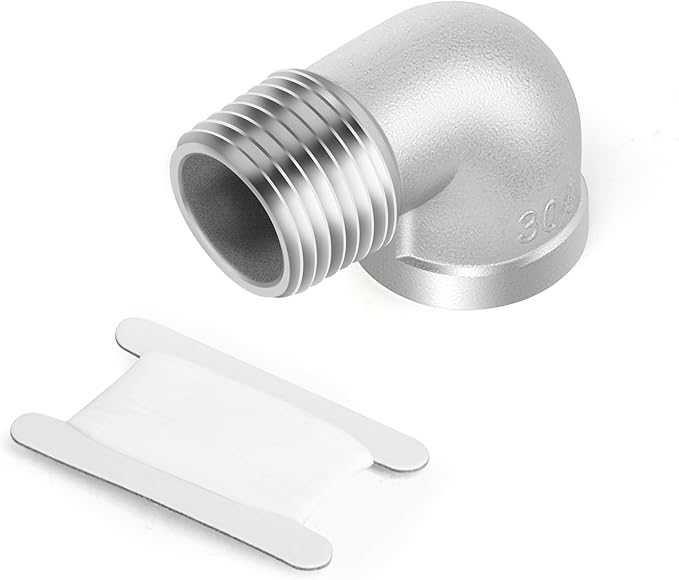 TAISHER 1PCS 304 Stainless Steel 90 Degree elbow,2" NPT Male Pipe to 2" NPT Female 304 Stainless Steel Pipe Fitting