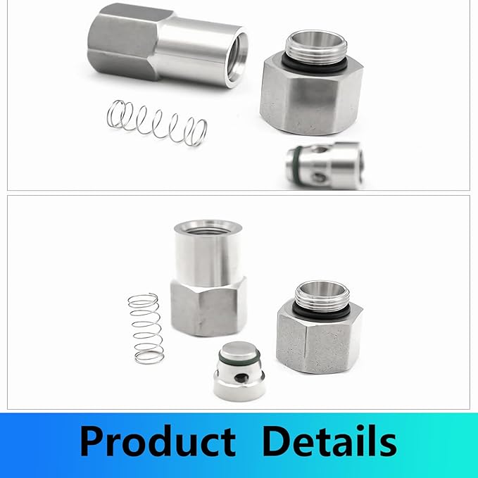 1/8 1/4 3/8 1/2 Inch G Female Thread 304 Stainless Steel Check Valve One Way Non-Return Valve for Water Oil Gas Check Valve(1/4 Inch)