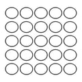 HARFINGTON 50pcs Nitrile Rubber O-Rings 17mm OD 15mm ID 1mm Width Metric Buna-N NBR Sealing Gasket Plumbing Sealing Repair O Rings for Car Auto Vehicle Repair Faucet Air Gas