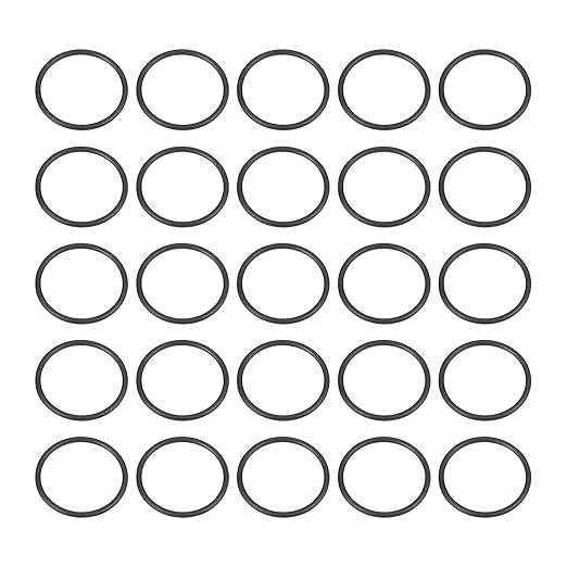 HARFINGTON 50pcs Nitrile Rubber O-Rings 15mm OD 13mm ID 1mm Width Metric Buna-N NBR Sealing Gasket Plumbing Sealing Repair O Rings for Car Auto Vehicle Repair Faucet Air Gas