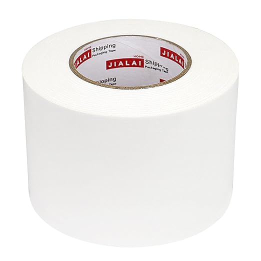 White Duct Tape 4 Inch, Industrial Grade 4 inches x 55 Yards (164 ft), 9 Mil Heavy-Duty, Waterproof, Strong, Flexible, No Residue, for Crafts & Home Improvement