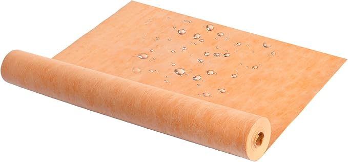 Waterproof Membrane for Shower 3.3Ft X 98.4Ft (323 Sq Ft) Waterproofing Membrane 23.6 Mils Thickness Waterproof Underlayment for Shower Tile Flooring