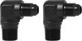 EVIL ENERGY 6AN to 3/8" NPT Male 90 Degree Fitting Adapter Aluminum 2PCS