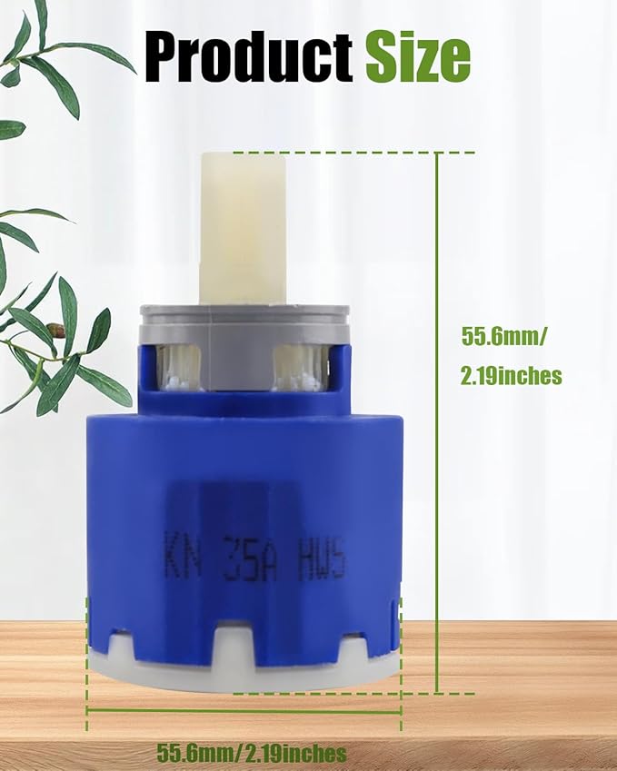 NKJ35A Single Lever Faucet Cartridge Fit for La Torre 12781, 35mm, Replacement Cartridge W/Right Rotation