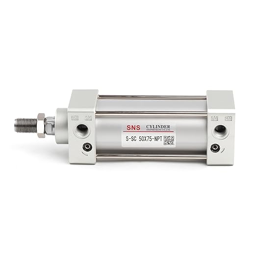 SNS Pneumatic Standard Air Cylinder S-SC 50 x 75 NPT 1/4, Bore: 2 inch, Stroke: 3 inch, Double Acting