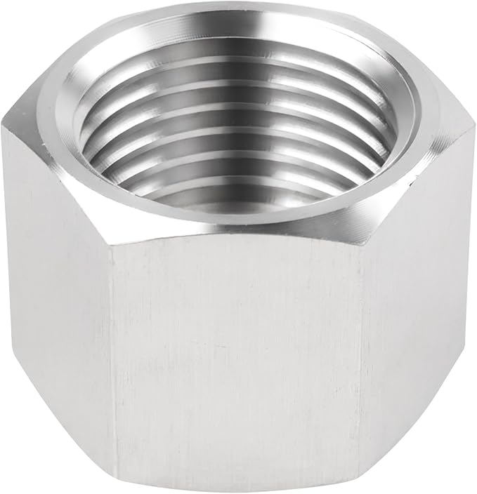 Stainless Steel 304 Hex End Cap 3/8" NPT Female Pipe Fitting 2pcs