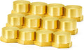 ChillWaves Brass Pipe Fitting, Hex End Cap Pipe Fitting，1/4" NPT Female，Thread Adapter(12-PACK)