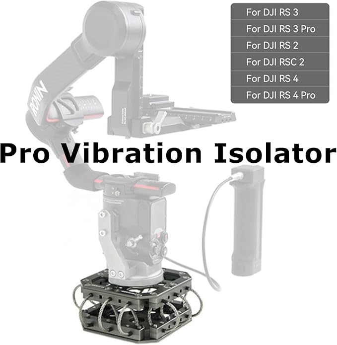 Came-TV Vibration Isolator Wire Mount for DJI RS 4 / RS 4 Pro/RS 3 / RS 3 Pro/RS 3 Mini / RS2 / RSC 2 Gimbal Handheld Stabilizer Payload up to 17.6lb(8kg)