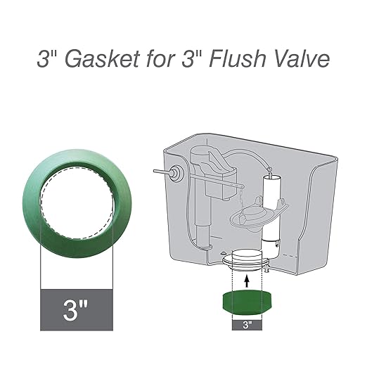 3" Toilet Tank to Bowl Bolts & Gasket Kit, Fits for American Standard Champion 4 Toilet Parts AS738756-0070A, Solid Brass Toilet Repair Kit with 2PCS Gasket, Fits Most 3"-3.5" Flush Valve Tanks