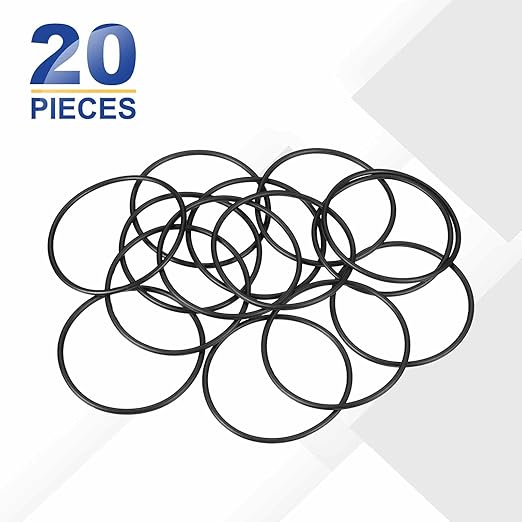 HARFINGTON 20pcs Nitrile Rubber O-Rings 45mm OD 41mm ID 2mm Width Metric Buna-N NBR Sealing Gasket Plumbing Sealing Repair O Rings for Car Auto Vehicle Repair Faucet Air Gas