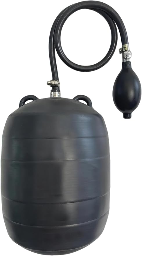 Inflatable Pipe Plug Balloon for Sealing and Testing of Sewer Pipes, Plumbing Pressure Bladder with Air Pump - Plumbing Test Ball for Sewer Test, Water Shut Off & Temporary Blocking (6P Inch)