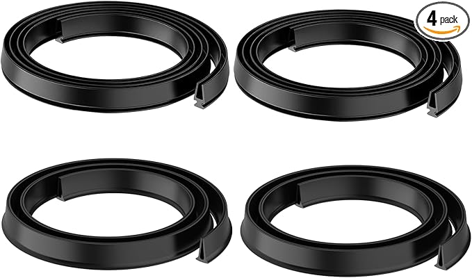 Storm Door Sweep Replacement for Larson & Pella Storm Door Expander Sweep(CH9030501),4 Pack Storm Door Sweep Parts Compatible with Vinyl and Metal Doors Bottom Sealed Rubber Strip