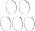 MECCANIXITY 5 Inch Stainless Steel Hose Clamp, Worm Gear Clamp Adjustable 4 2/3"-5 1/2"(118-140mm) Fuel Line Hose Clamps Duct Clamp for Pipe Plumbing Automotive Mechanical (Pack of 5)