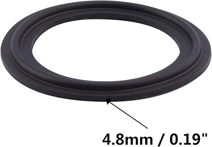 DERNORD 1.5" Buna-N (NBR) Sanitary Gasket Fits Tri-Clover Type Ferrule (Pack of 10)