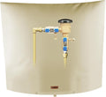 Backflow Preventer Pipe Insulation Cover (5°F) - Irrigation Sprinkler Valve Insulated Pouch - Water Well Pump Cover - Sturdy 5 Layers for Winter Freeze Protection, 50" W x 40" H, Beige