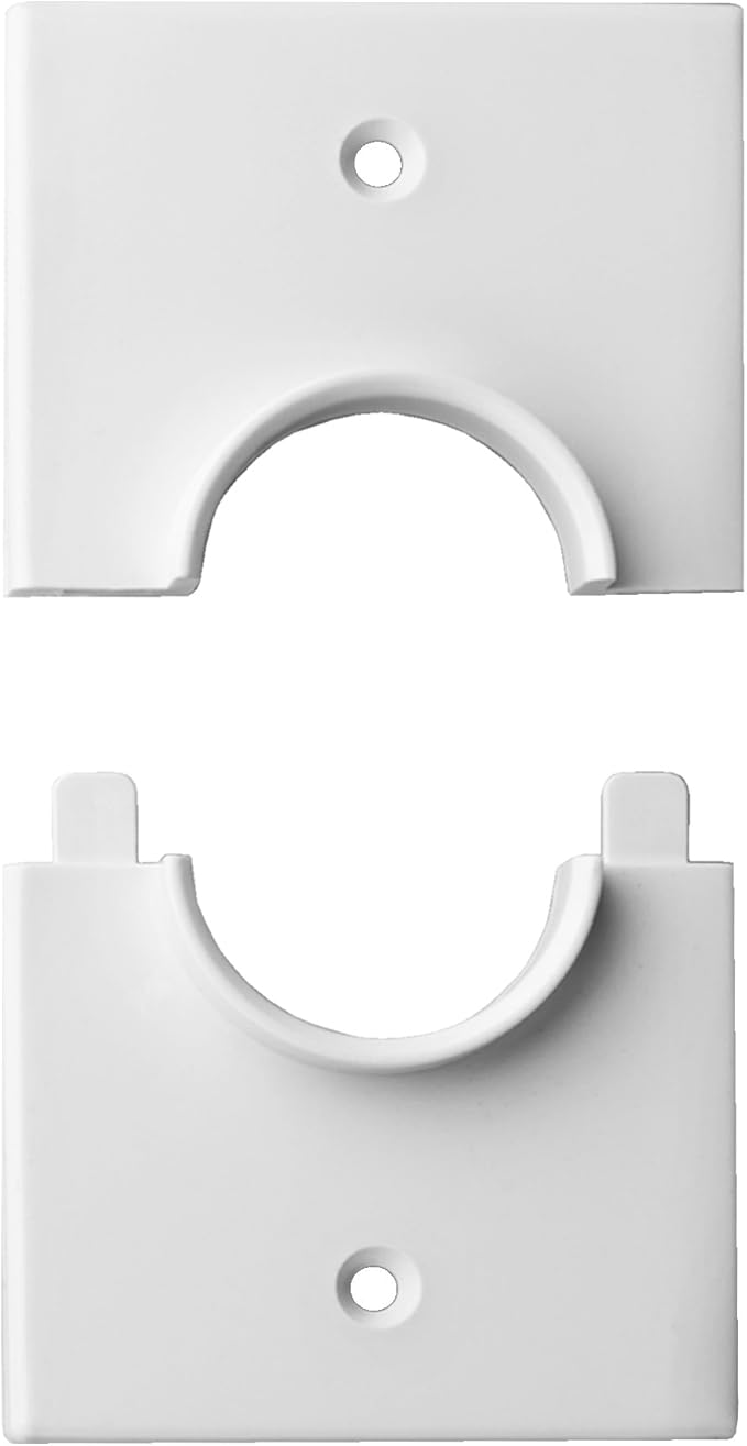 OSD Audio Split Single Gang Wall Plate With 1-3/8" Hole, White (1-Pack)