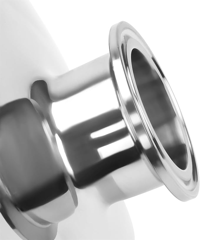 DERNORD Tri Clamp Bowl Reducer Sanitary Fitting Stainless Steel 304 (Tri Clamp Size: 12 inch x 1.5 inch)