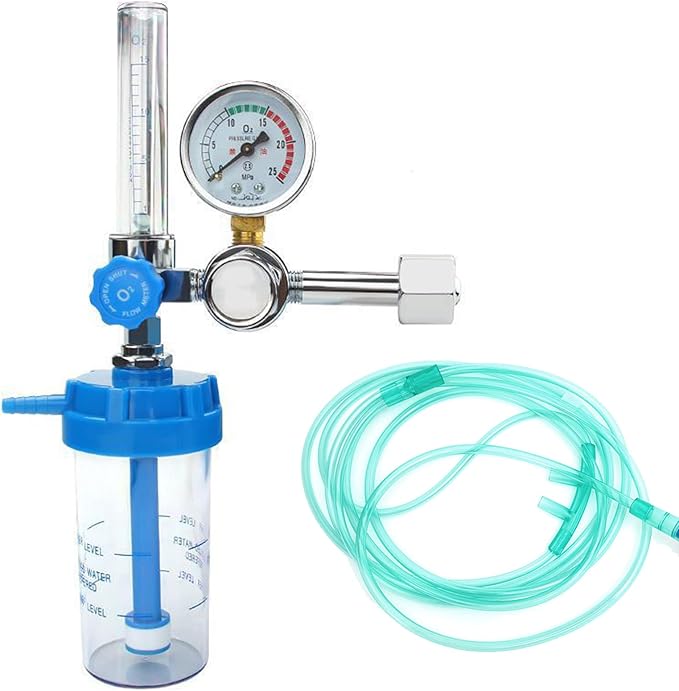 YH.YX11A Buoy Type Oxygen Inhalator Absorber Flow Meter Pressure Gauge Reducing Valve Regulator G5/8 BSPP