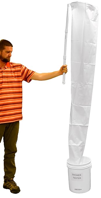 Allegro 1500 | Emergency Shower Tester Kit | ANSI/ISEA Z358.1 Compliant | Vinyl Funnel Sleeve with PVC Handle | Includes 5-gal Storage Bucket with Lid | Easy Safety Shower Testing