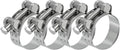 PATIKIL 40-43mm T-Bolt Hose Clamp, 4 Pack Intercooler Pipe Tube Clamps 304 Stainless Steel Radiator Hose Clamp for 1.57"-1.69" Pipe