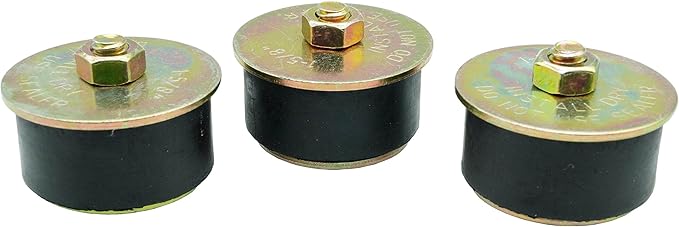 3 PCS Automotive Rubber Expansion Plug (1-5/8 Inch to 1-3/4 Inch) 41mm - 44mm, Neoprene Expansion Plug