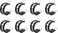 uxcell 1-1/4"(32mm) Cable Clamp, 304 Stainless Steel Rubber Cushioned Insulated Clamp R Shape Metal Clamp Tube Holder for Pipe Hose Wire Cord Installation 8Pcs