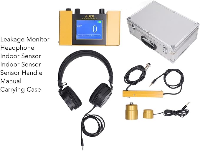 Yosoo Health Gear Underground Water Leak Detector with 4 Modes for Water Pipe Floor Heating Pipe AC100 to 240V (US Plug)