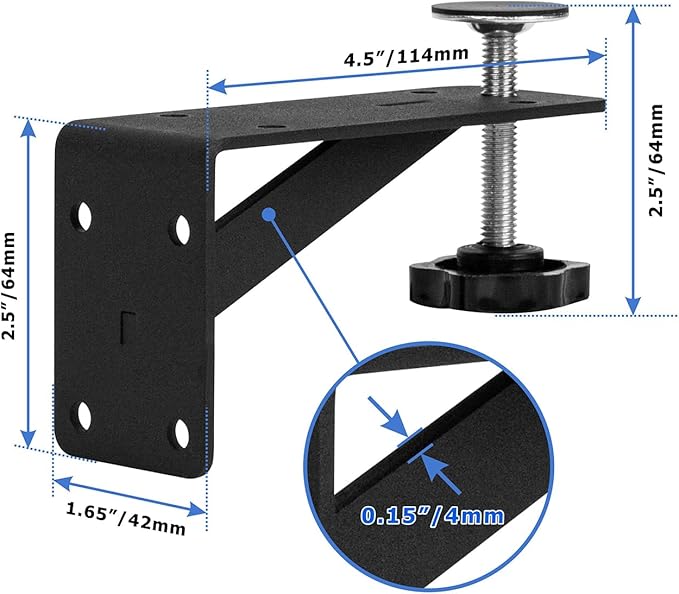 4Pcs Undermount Sink Brackets Sink Repair Kit Adjustable Undermount Sink Support, Undermount Kitchen Sink Brackets, Undermount Sink Mounting Brackets for Narrow Cabinet