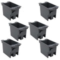 Old Work Electrical Box 1 Gang，PVC Electrical Junction Box for Switch，14 CU.in.Electrical Outlet Boxes Plastic Single (Pack of 6),for Home Improvement,ETL,Fire Rated for 2 Hours