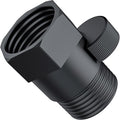 Brass Shower Flow Control Valve: Shower Head Shut Off Valve(Female and Male), MAYYAYA Water Flow Control Valves, for Handheld Shower Head or Bidet Sprayer- Handle Lever (Black)