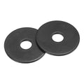 uxcell 50Pcs M6 Fender Washers, Carbon Steel Flat Washer 25mm OD, 1.5mm Thickness, Metal Gasket for Screws and Bolts, Black Oxide
