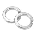 uxcell 10 Pcs M18 Split Lock Washers, 304 Stainless Steel Spring Lock Washer 18mm ID 27.6mm OD 4.7mm Thick for Screws Bolts Fasteners