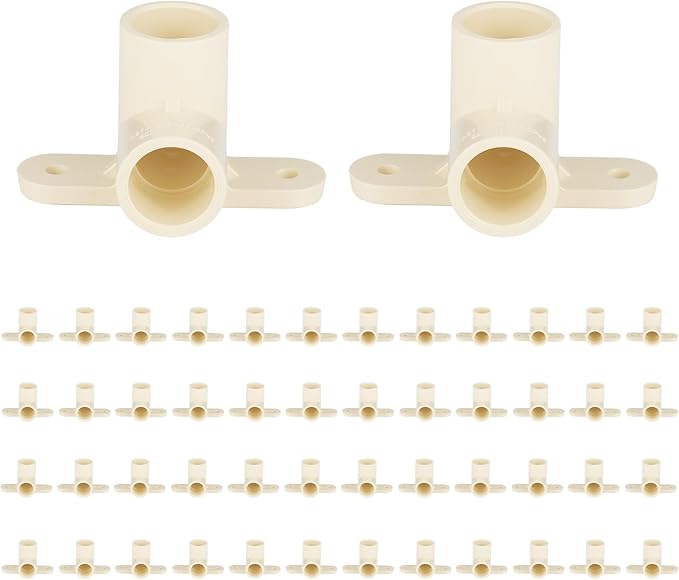 (Pack of 50) EFIELD CPVC Pipe Fitting, 3/4"Slip x 3/4"Slip CPVC-CTS 90-Degree Drop Ear Elbow(Wing Elbow),(CPVC047-10-50PCS)