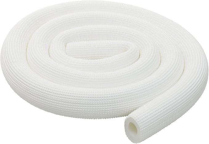 Pipe Insulation Tubing, BESUNTEK 6ft Heat Preservation Insulated Foam Tubing Handle Grip Support, for Water Pipes, air Conditioning Pipes (0.75" × 0.39", White, BESUNTEK-121)