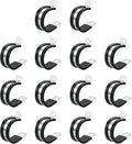 uxcell 1-1/4"(32mm) Cable Clamp, 304 Stainless Steel Rubber Cushioned Insulated Clamp R Shape Metal Clamp Tube Holder for Pipe Hose Wire Cord Installation 14Pcs
