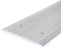 Premium Aluminum Door Threshold - Door Saddle Flat Utility ADA Wheelchair Compliance - Aluminum, 10" Wide x 48" Long